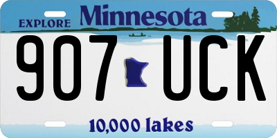 MN license plate 907UCK