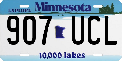 MN license plate 907UCL