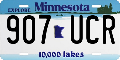 MN license plate 907UCR