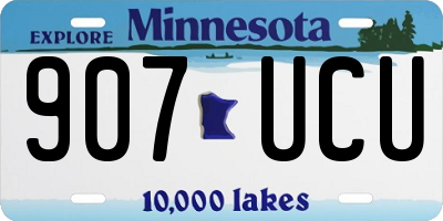 MN license plate 907UCU