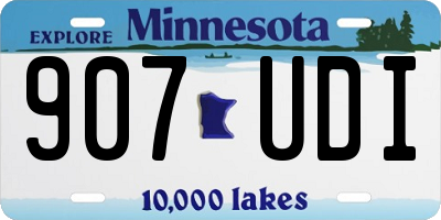 MN license plate 907UDI