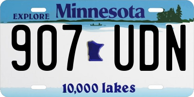 MN license plate 907UDN