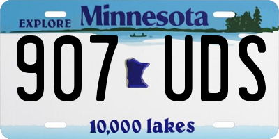 MN license plate 907UDS