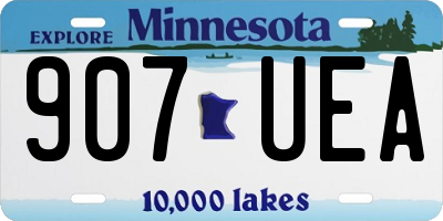 MN license plate 907UEA