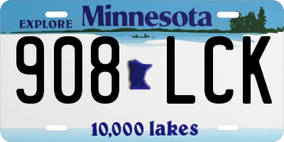 MN license plate 908LCK