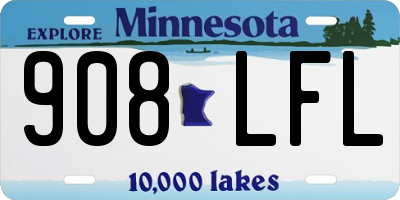 MN license plate 908LFL
