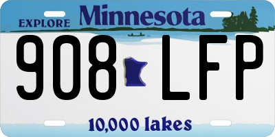 MN license plate 908LFP