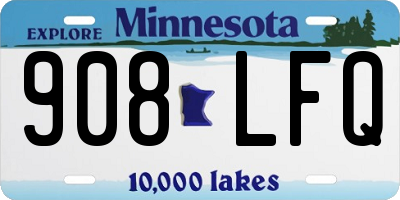 MN license plate 908LFQ