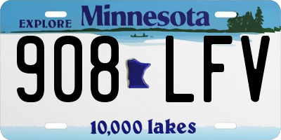 MN license plate 908LFV