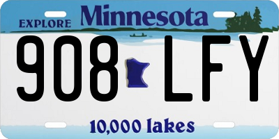 MN license plate 908LFY