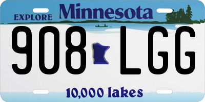 MN license plate 908LGG