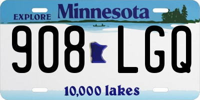 MN license plate 908LGQ