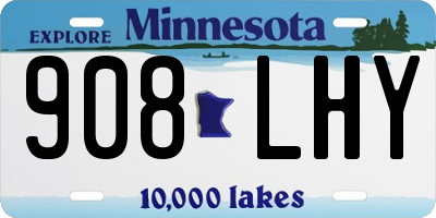 MN license plate 908LHY