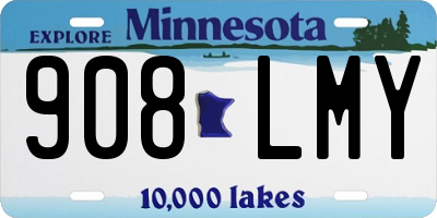 MN license plate 908LMY