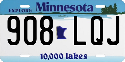 MN license plate 908LQJ