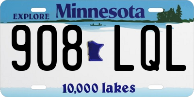 MN license plate 908LQL