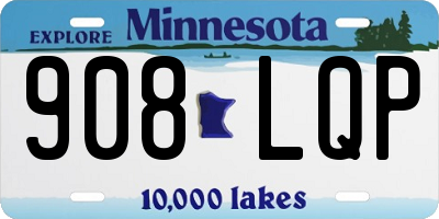 MN license plate 908LQP