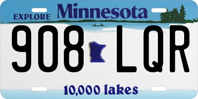 MN license plate 908LQR