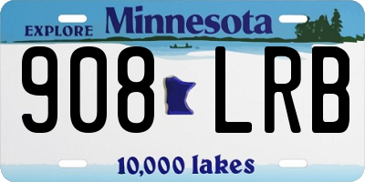 MN license plate 908LRB