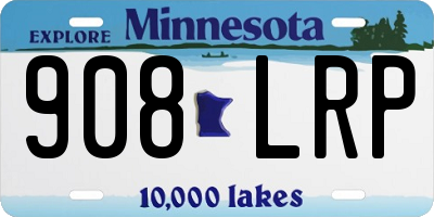 MN license plate 908LRP