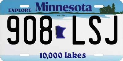 MN license plate 908LSJ