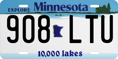 MN license plate 908LTU