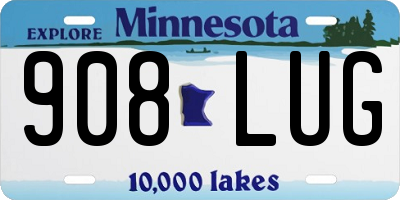 MN license plate 908LUG