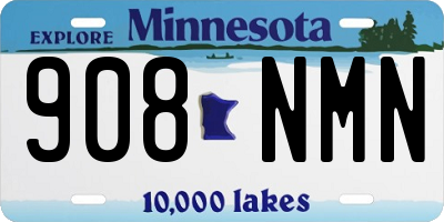 MN license plate 908NMN