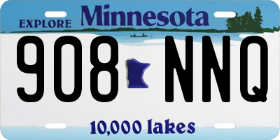 MN license plate 908NNQ