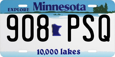 MN license plate 908PSQ