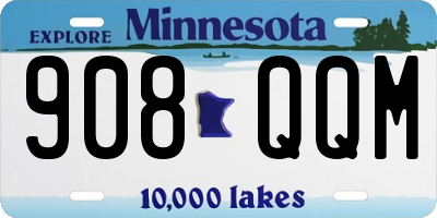 MN license plate 908QQM