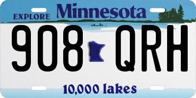 MN license plate 908QRH