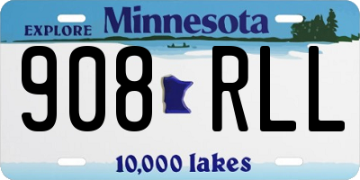 MN license plate 908RLL