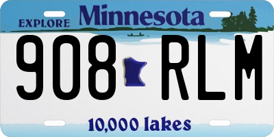 MN license plate 908RLM