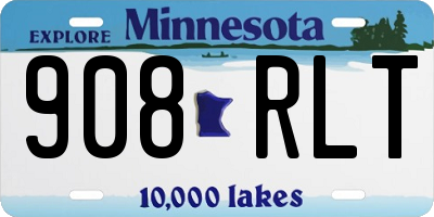 MN license plate 908RLT
