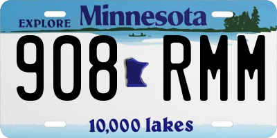MN license plate 908RMM