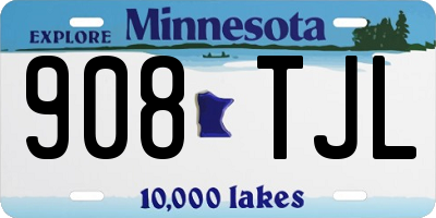 MN license plate 908TJL