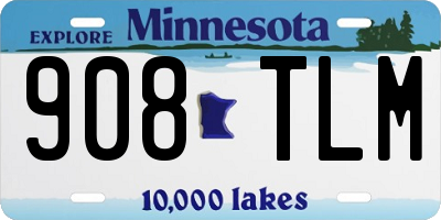 MN license plate 908TLM