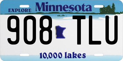 MN license plate 908TLU