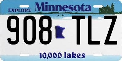 MN license plate 908TLZ