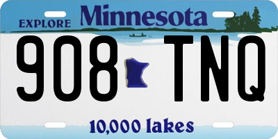 MN license plate 908TNQ
