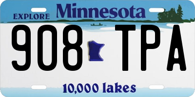 MN license plate 908TPA