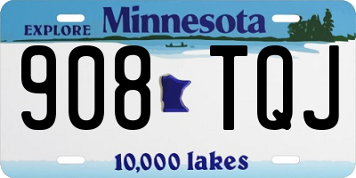 MN license plate 908TQJ