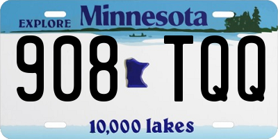 MN license plate 908TQQ