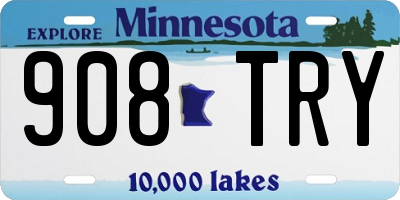 MN license plate 908TRY