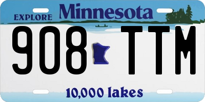MN license plate 908TTM