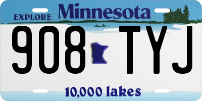 MN license plate 908TYJ