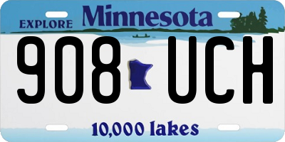 MN license plate 908UCH