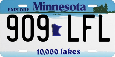 MN license plate 909LFL