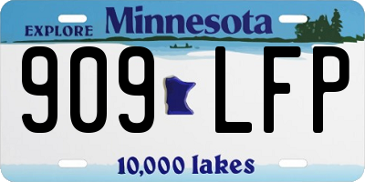 MN license plate 909LFP